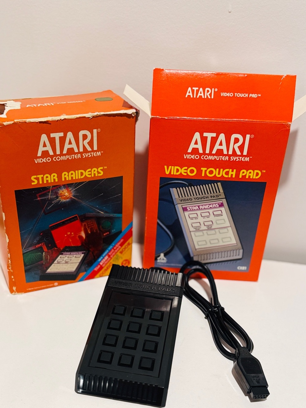 Vintage Retro Atari 2600 Star Raiders Boxed Video Touch Pad Controller CX21